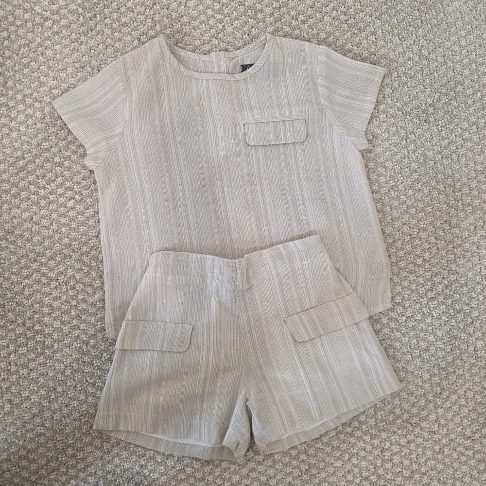 Belati Tan And White Set